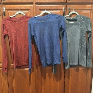 Lululemon long sleeve swiftly size 6 bundle if 3